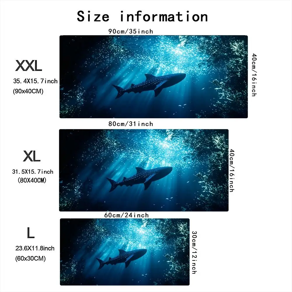 Deep Sea Whale Shark – großes  – Desk Setup Pc And Laptop Bewertung und Preis